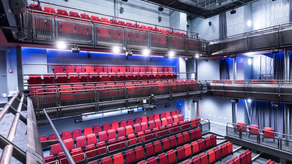 Balcony and floor seats, New Adelphi Theatre, University of Salford